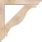 Ekena Millwork Funston Traditional Smooth Bracket w/ Offset Brace, Douglas Fir, 5 1/2"W x 34"D x 34"H BKT0604X34X34FST01SDF - alternate 3